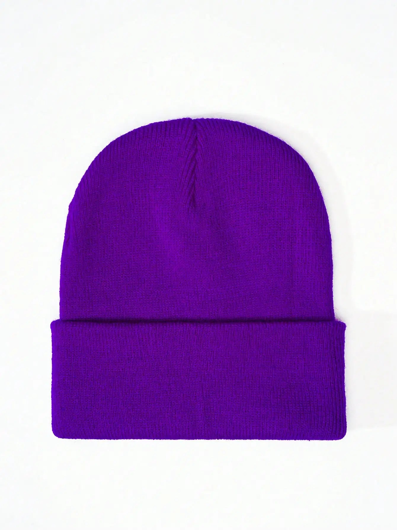 1PC Y2K Style Plain Knitted Beanie Hat Soft Acrylic Warm Skull Cap Cold Weather Fall Winter Daily Commute Outdoor Hat Halloween Streetwear Outfit Accessories For Women Girls