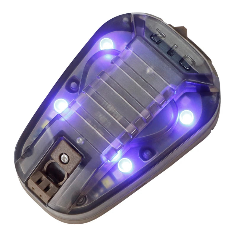 Sport Helmet Light Strobe Outdoor Hiking Hunting Survival Safety Signal Flash LAMP Waterproof Tactical Helmet Ladybird Light