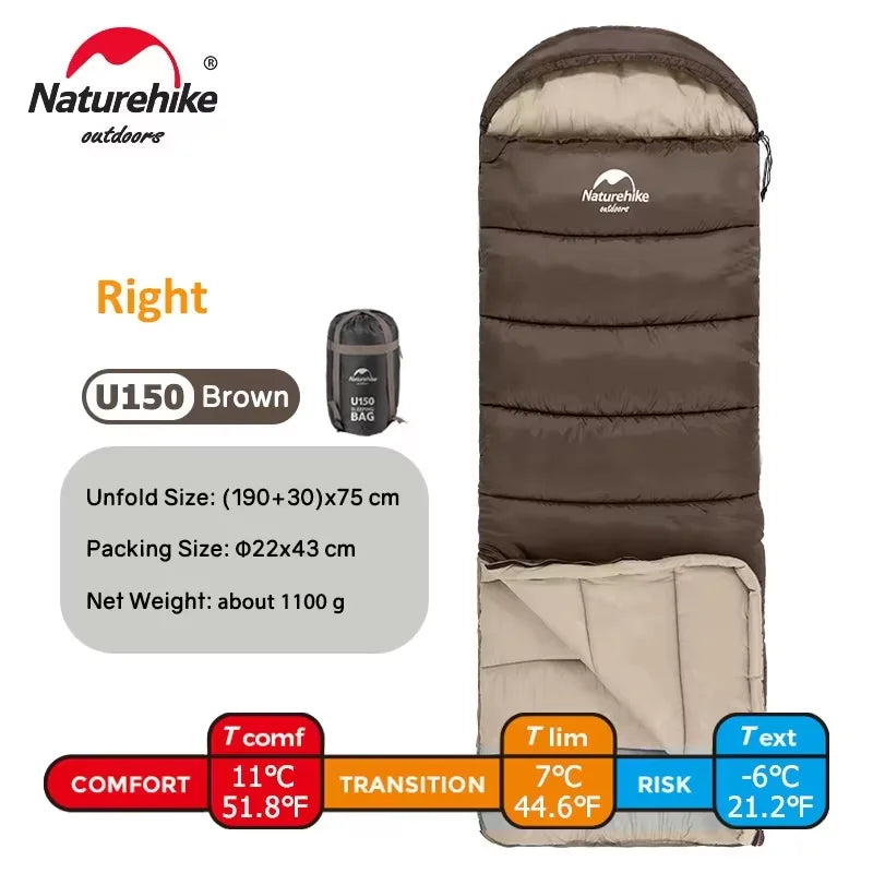 Naturehike Sleeping Bag Ultralight Cotton Sleeping Bag Winter Sleeping Bag Lightweight Waterproof Outdoor Camping Sleeping Bag