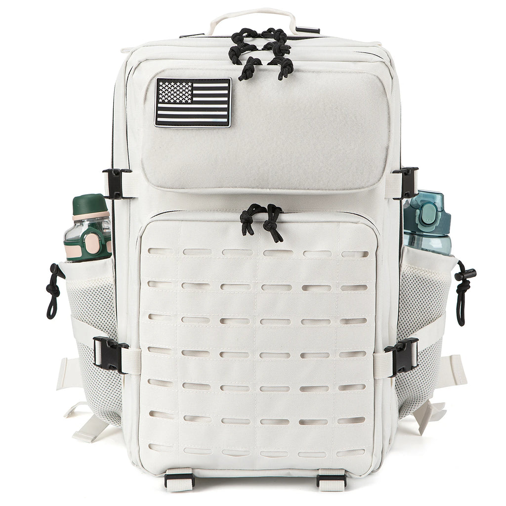 25L/ 45L Tactical Backpack Heavy Duty Camping Hiking Travel Commute School Rucksack With Bottle Holder