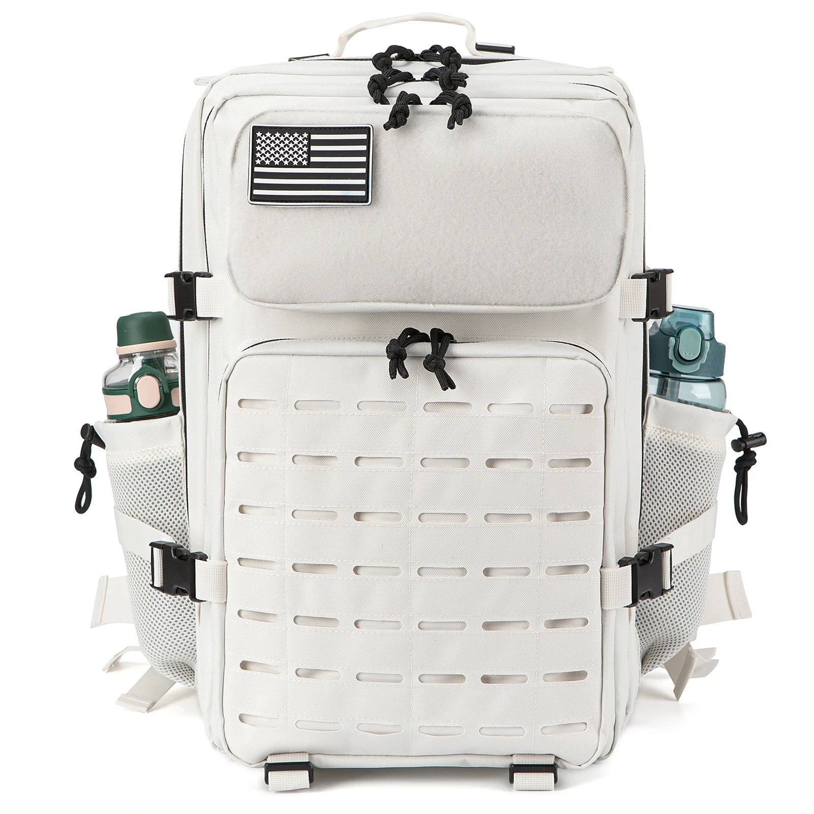 25L/ 45L Tactical Backpack Heavy Duty Camping Hiking Travel Commute School Rucksack With Bottle Holder