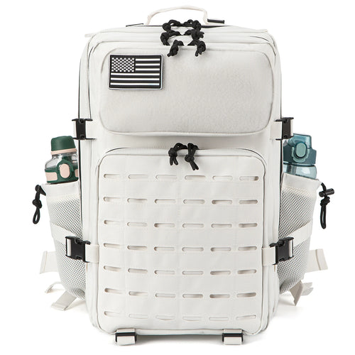 25L/ 45L Tactical Backpack Heavy Duty Camping Hiking Travel Commute School Rucksack With Bottle Holder