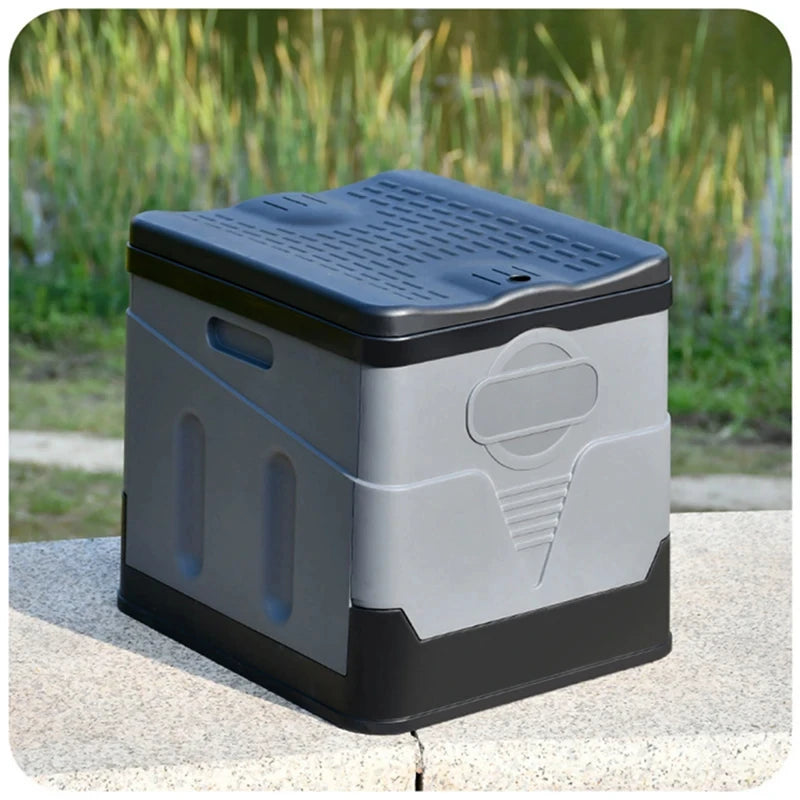 Folding Toilet, Portable, Collapsible, Anti-Odor Storage Box, Car Toilet, Adult Self-Driving Travel Emergency Toilet