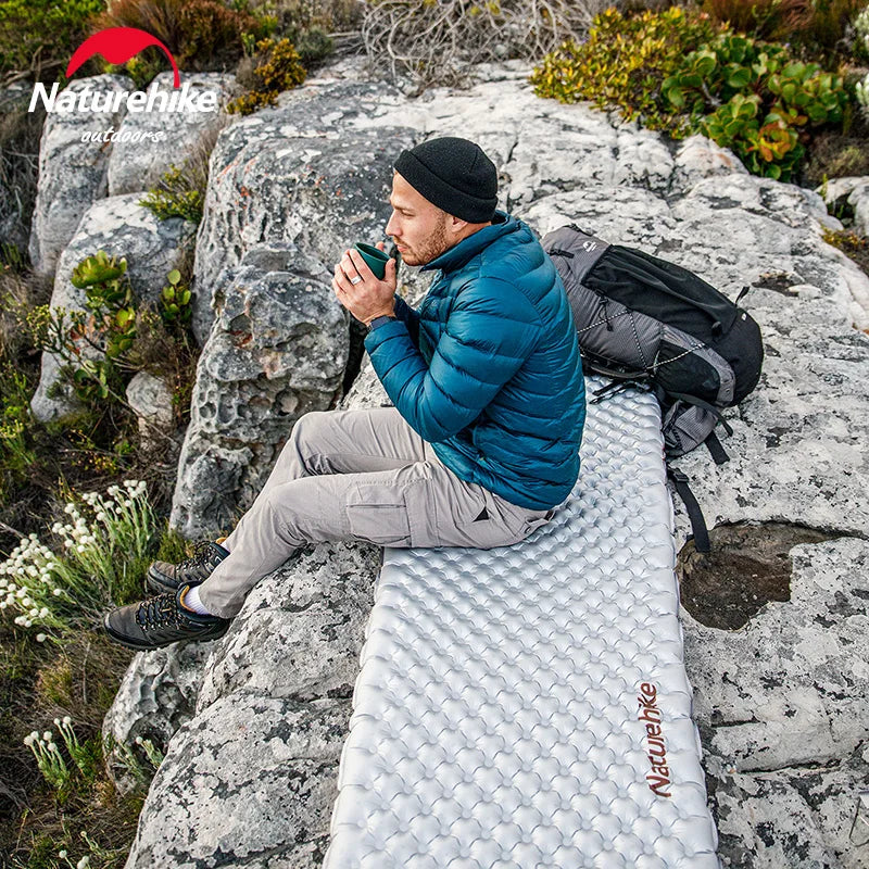 Naturehike Camping Mat 3.2/5.8/8.8 High R Value Ultralight Warm Inflatable Mattress Outdoor Portable Folding Inflatable Mats
