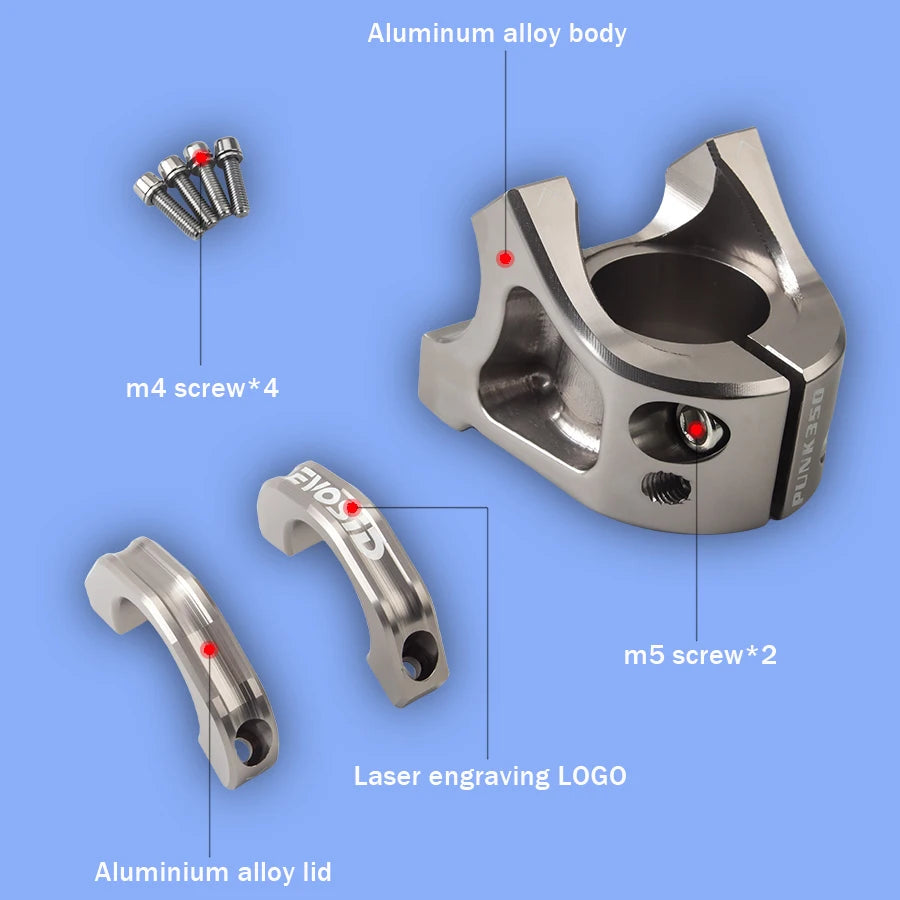 EVOSID Mountain Bicycle Stem 31.8mm Road Bike Bridge Short Power 35mm Rod Handlebar Table MTB Cycling Adjustable Stem Riser DH