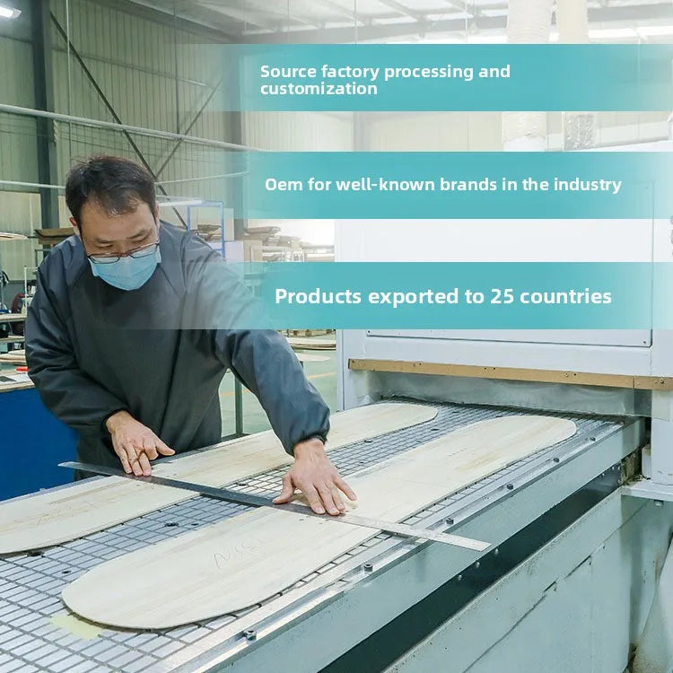 Manlin's New Custom-Made Two-Way Snowboard for Snowboarding Sledding Carving & Park Practice