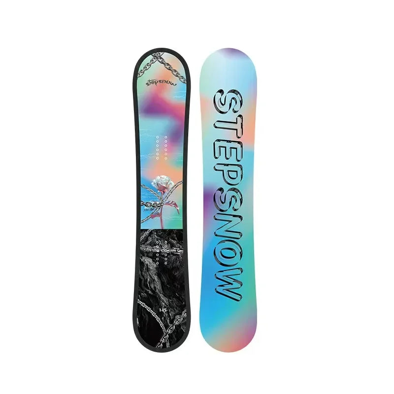 All Mountain Snowboard 155cm Camber Wood Core for Men Adult with Bindings