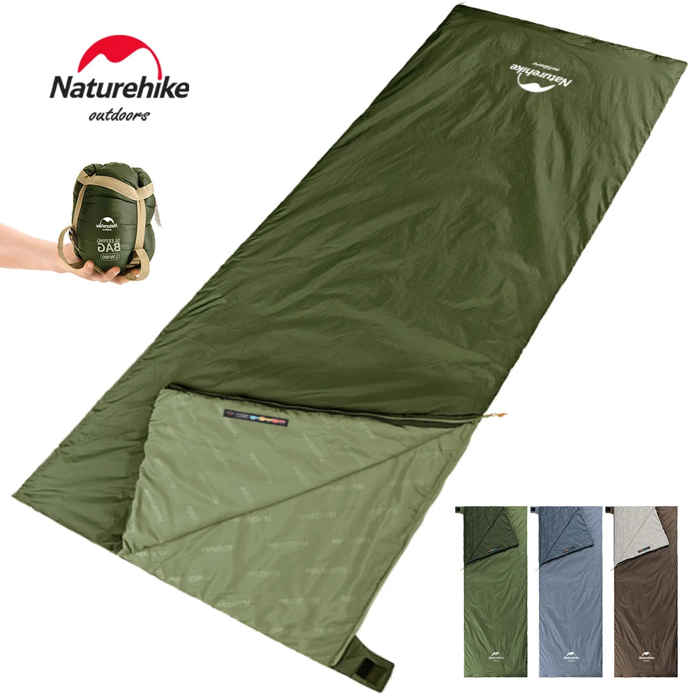 Naturehike lw180 Sleeping Bag Ultralight Sleeping Bag Spring Summer Sleeping Bag Outdoor Hiking Camping Sleeping Bag