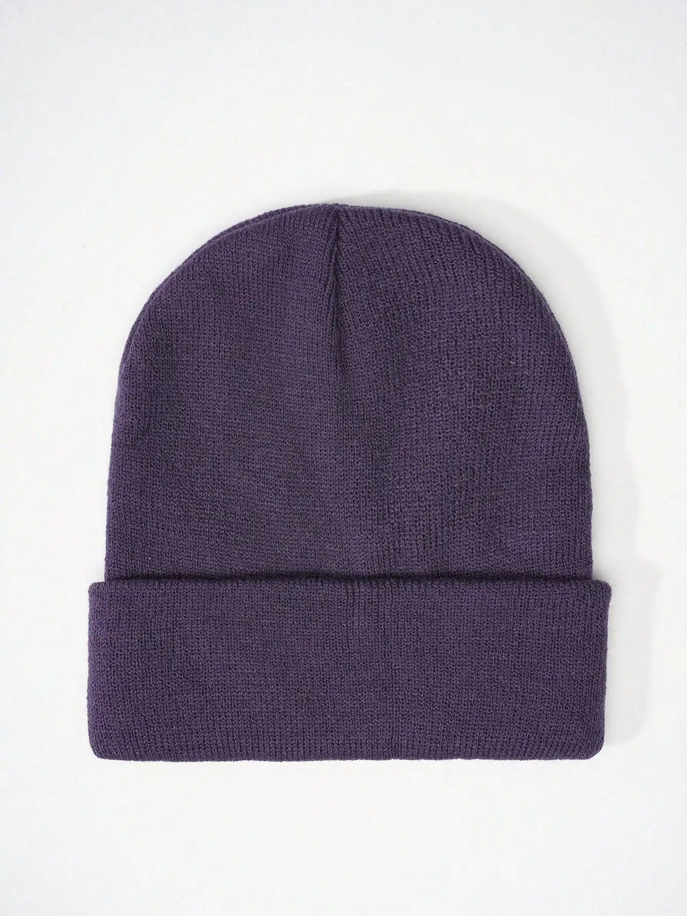 1PC Y2K Style Plain Knitted Beanie Hat Soft Acrylic Warm Skull Cap Cold Weather Fall Winter Daily Commute Outdoor Hat Halloween Streetwear Outfit Accessories For Women Girls