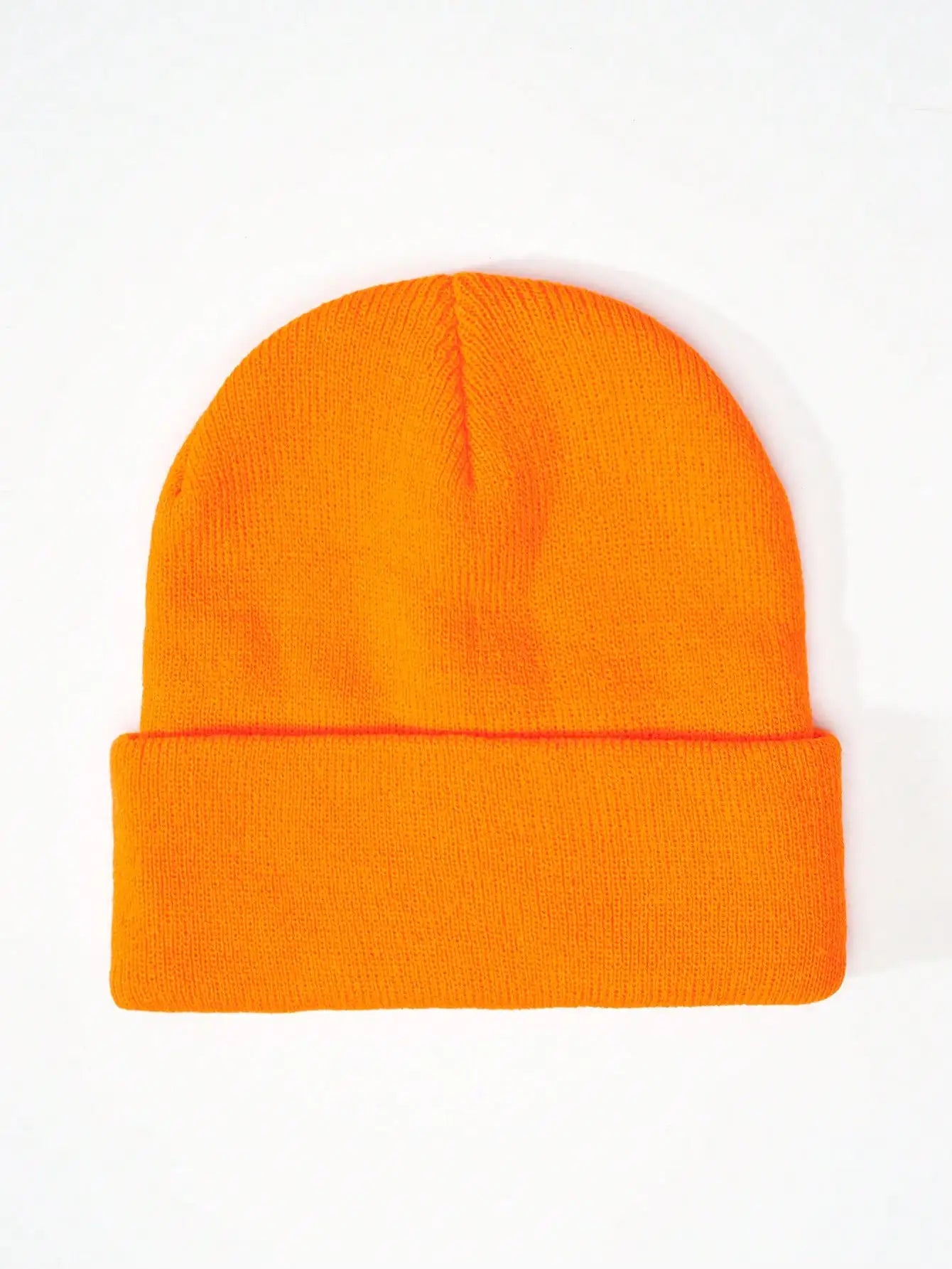 1PC Y2K Style Plain Knitted Beanie Hat Soft Acrylic Warm Skull Cap Cold Weather Fall Winter Daily Commute Outdoor Hat Halloween Streetwear Outfit Accessories For Women Girls
