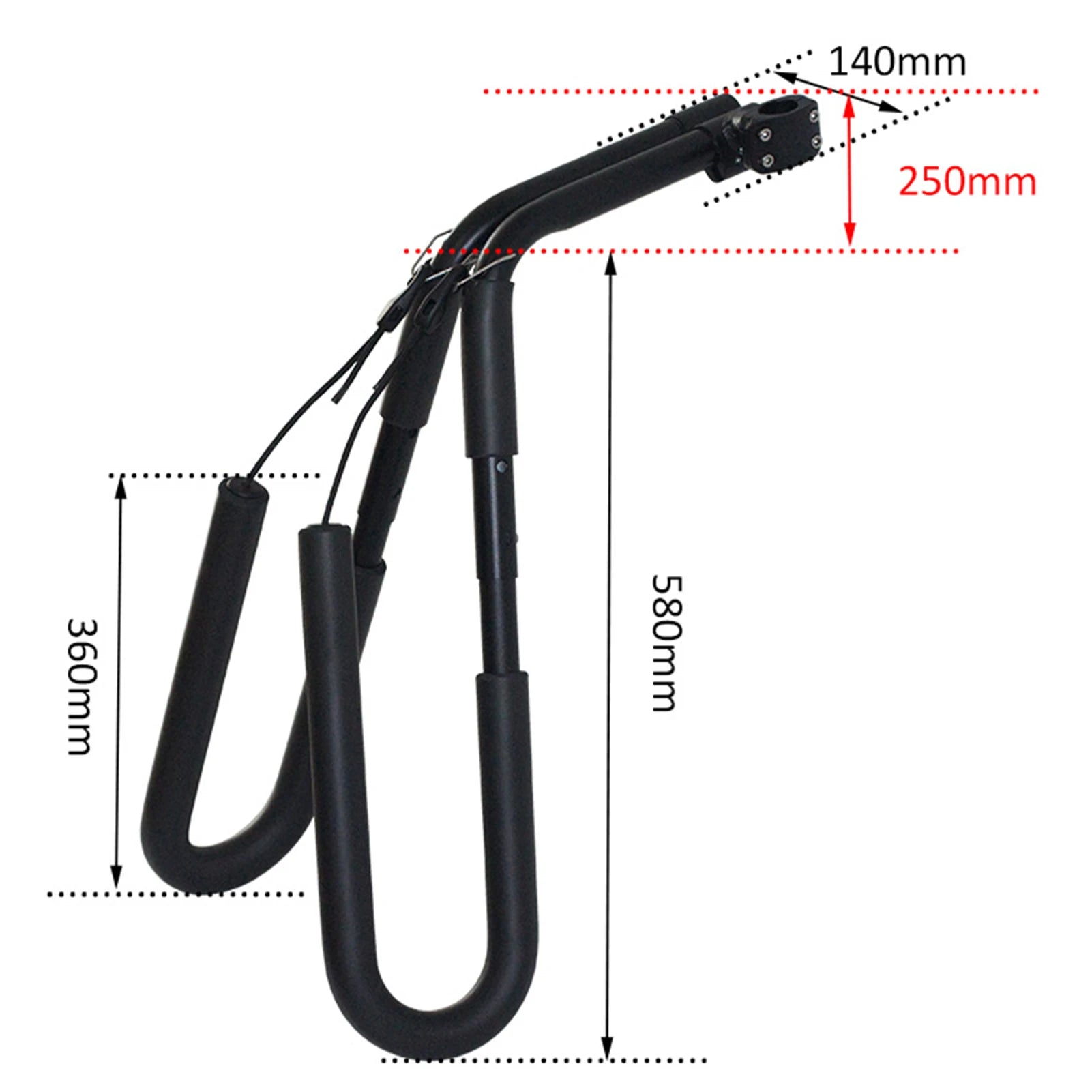 CZ-92 Bike Motorcycle Surfboard Rack Holder Portable Adjustable Motor Bike Side Carrier Surf Rack Wakeboard Surfboard Carrier