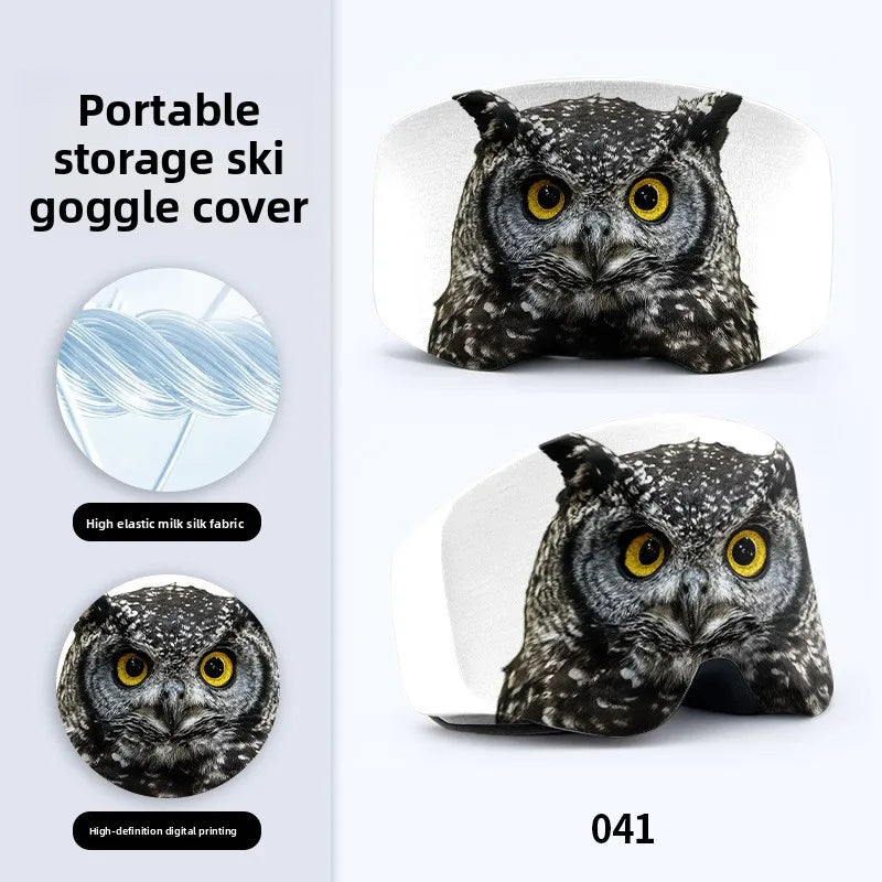 Ski Goggle Cover Scratch-Proof Snowboarding Goggle Protector Cover Elastic Ski Eyewear Cover Snow Sport Glasses Protective Gear