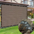 Durable Brown UV Protection Canopy Outdoor Sun Shade Net for Garden Patio Plant Sunshade Sail Greenhouse Outdoor Pavilion