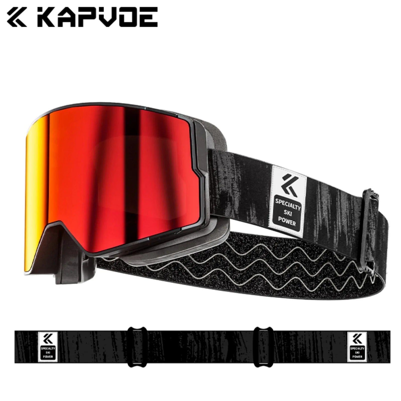 Kapvoe Photochromic Snow Goggles Ski Snowboard Anti-Fog Mask for Men Women Eyewear UV400 Protection Glasses Snowmobile Winter