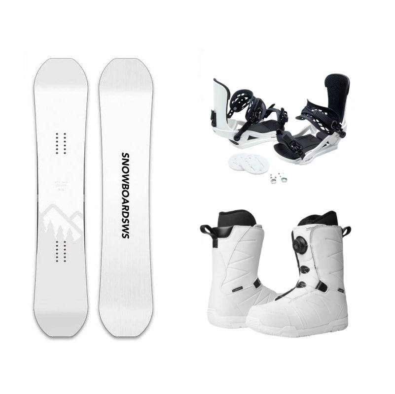 Snowboard for Adults Men and Women Winter Universal Snowboard Kit Skis Snowboard Skiing  Set Freestyle Wood Core