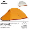 Naturehike 2024 New Cloud Base Tent Ultralight Waterproof Large Foyer Shelter Tent Travel 1-2 Person Portable Camping Tents