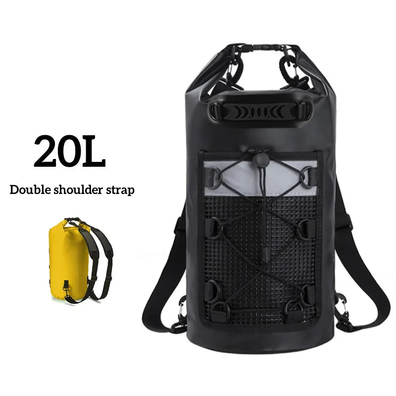 Swimming PVC Pack Dry Bag Backpack for Women Men 10L 20L Waterproof Shoulder Kayak Trekking Drifting Rafting Surfing Boating Bag