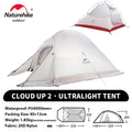 Naturehike Cloud Up 2 People Tent Ultralight 20D Camping Tent Waterproof Outdoor Hiking Travel Backpacking Cycling Fishing Tents